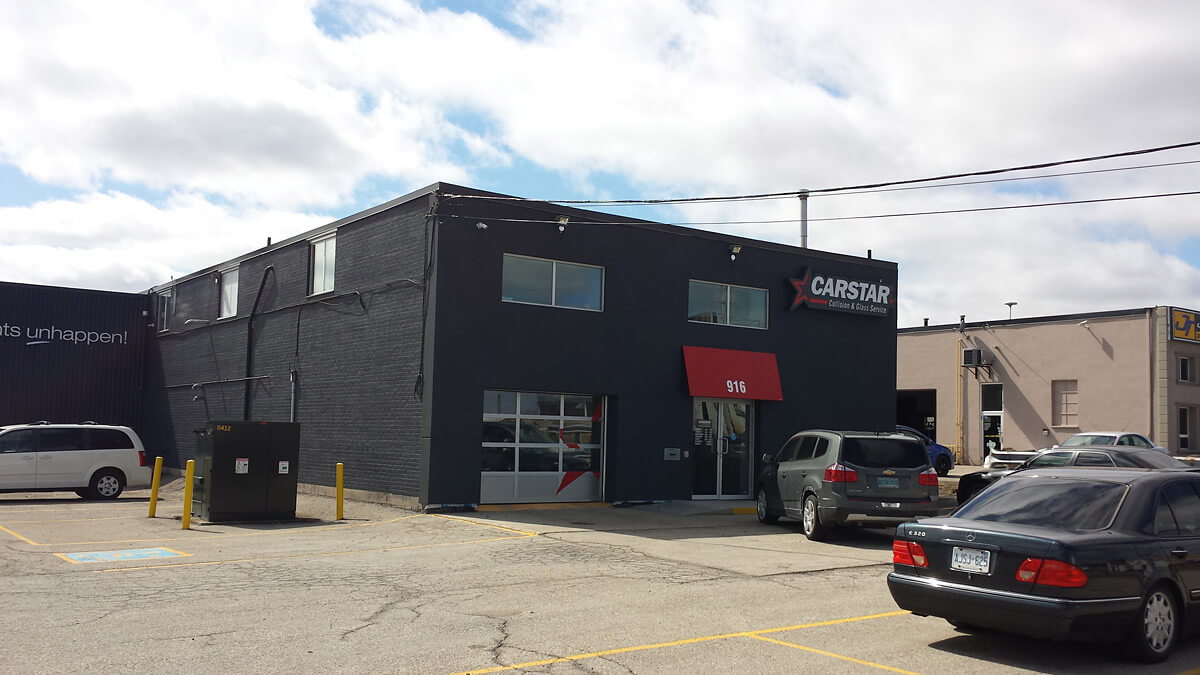 Commercial Building Exterior Stucco and Brick Painting - Toronto